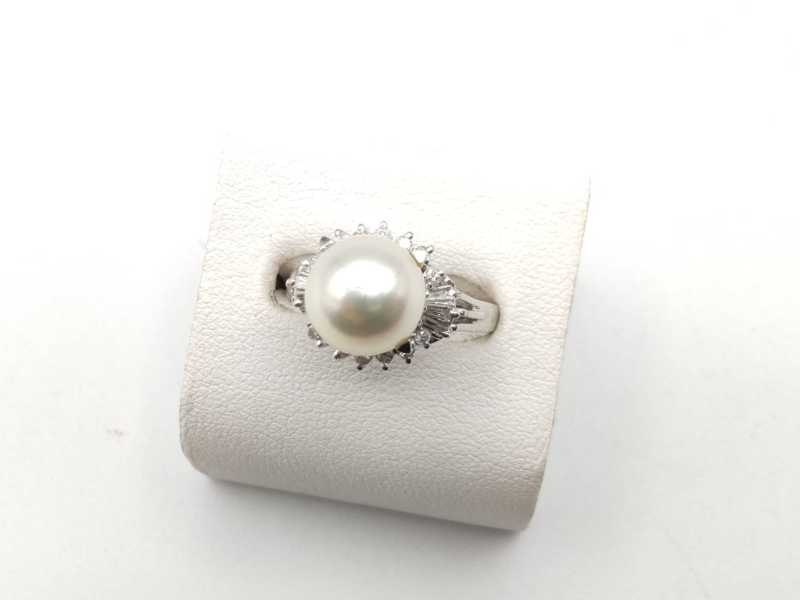 宝石買取 真珠 指輪 Pt900
